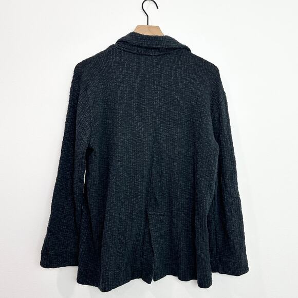 Free People Reign Textured knit Blazer Black Shabby Chic Bohemian size XS - Picture 4 of 8